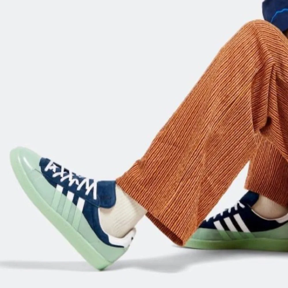 Adidas x Cali Dewitt navy white mint green campus 80s sneakers special edition - Picture 14 of 16